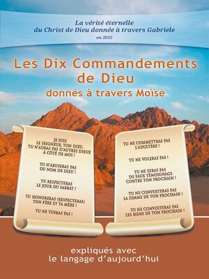 cover image of Les Dix Commandements de DIEU donnés à travers Moïse